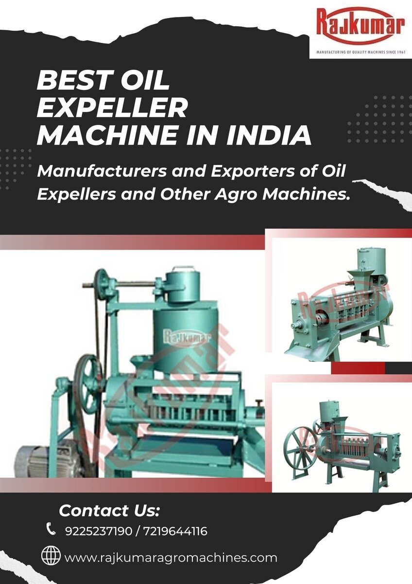 Find Oil Press Machine Manufacturers in India - Rajkumar Agro Machines