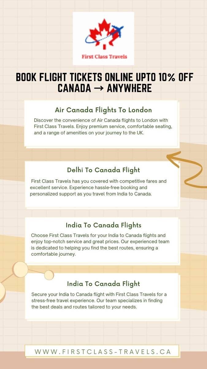 Discover India To Canada Flights - First Class Travels