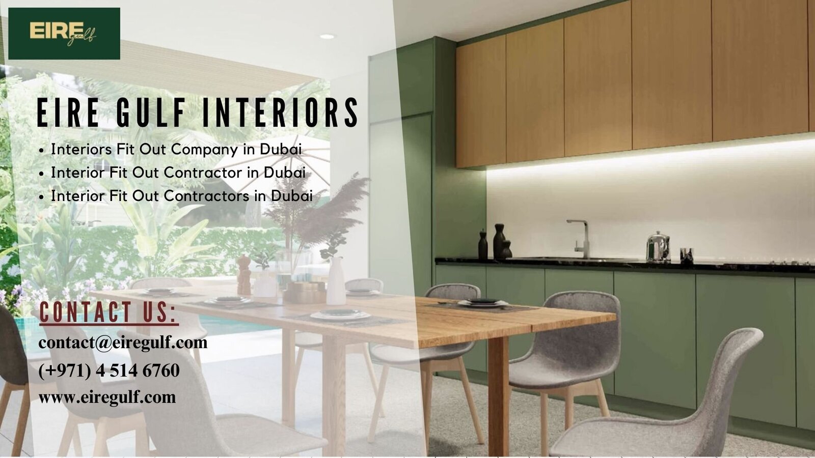 Leading Interiors Fit Out Company in Dubai at Your Service